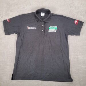 Pontiac Motorsports Grand AM Polo Shirt Grand Prix Racing Short Sleeve Womens Md